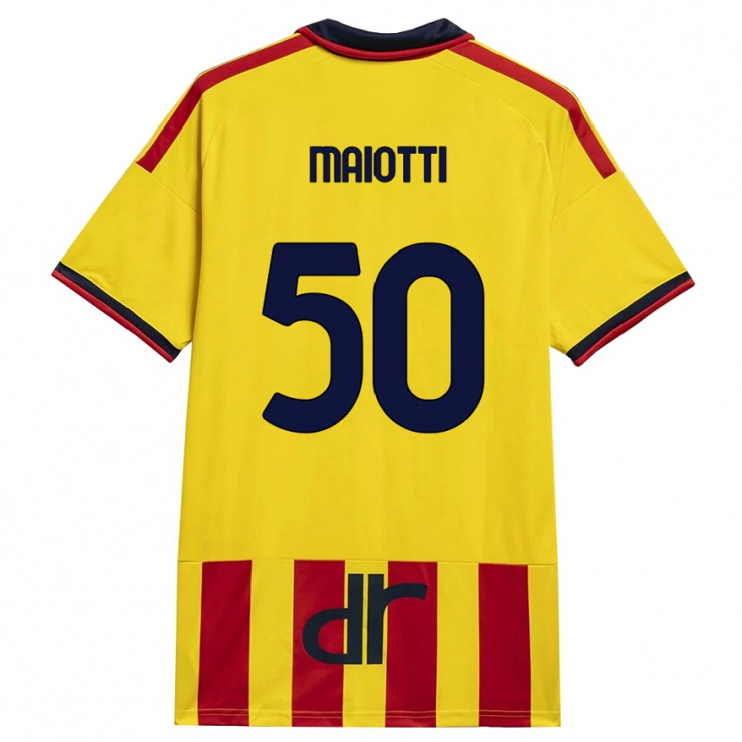 Danxen Män Sebastiano Maiotti #50 Gul Röd Hemmatröja Matchtröjor 2026/27 Tröjor T-Tröja
