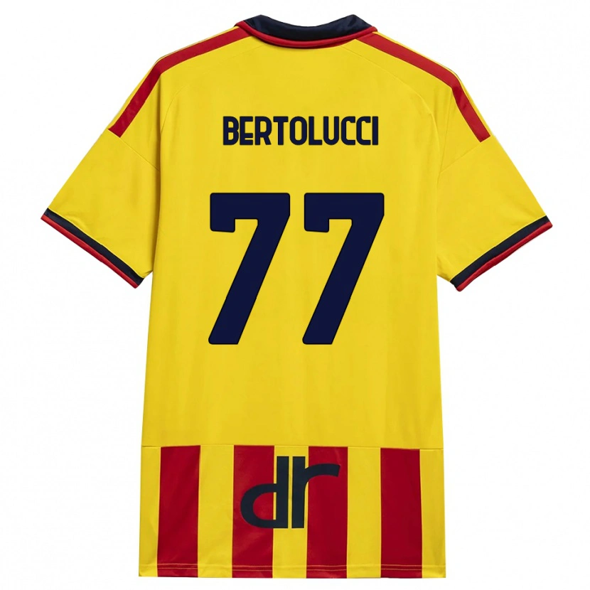 Danxen Män Sandro Bertolucci #77 Gul Röd Hemmatröja Matchtröjor 2026/27 Tröjor T-Tröja