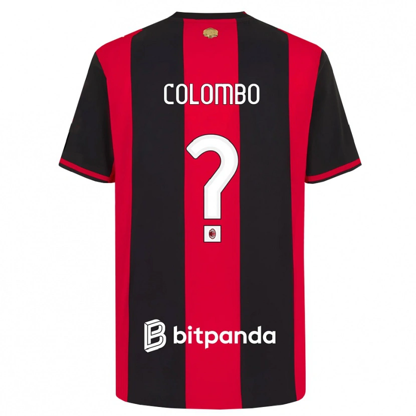 Danxen Män Tommaso Colombo #0 Röd Svart Vit Hemmatröja Matchtröjor 2026/27 Tröjor T-Tröja