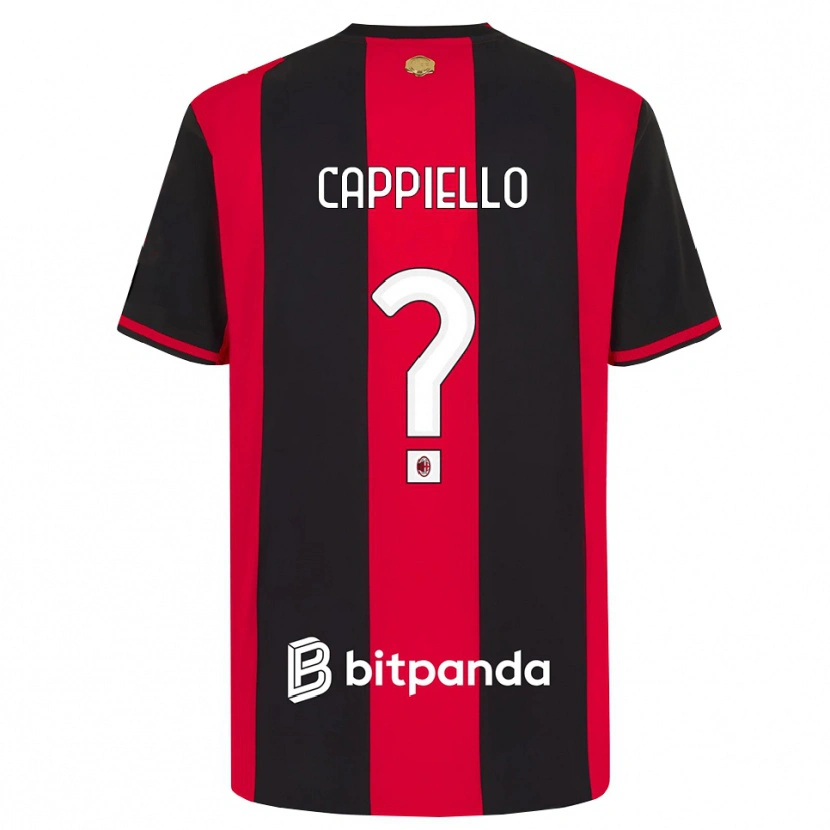 Danxen Män Flavio Cappiello #0 Röd Svart Vit Hemmatröja Matchtröjor 2026/27 Tröjor T-Tröja