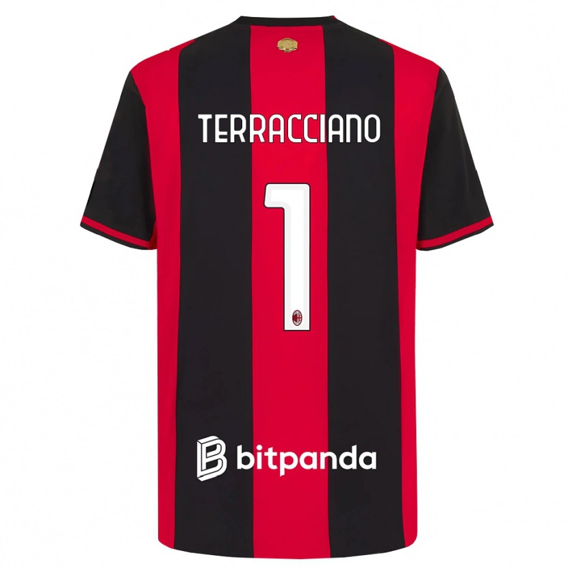 Danxen Män Pietro Terracciano #1 Röd Svart Vit Hemmatröja Matchtröjor 2026/27 Tröjor T-Tröja