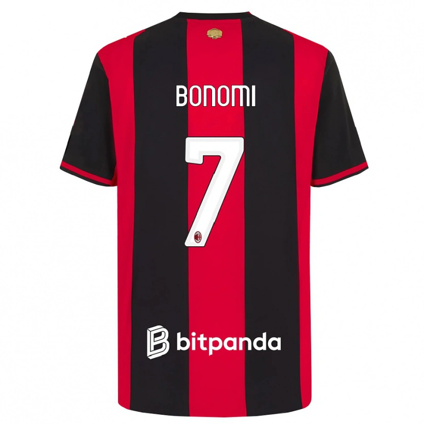 Danxen Män Alessandro Bonomi #7 Röd Svart Vit Hemmatröja Matchtröjor 2026/27 Tröjor T-Tröja