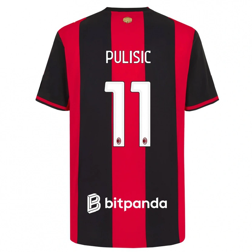 Danxen Män Christian Pulisic #11 Röd Svart Vit Hemmatröja Matchtröjor 2026/27 Tröjor T-Tröja