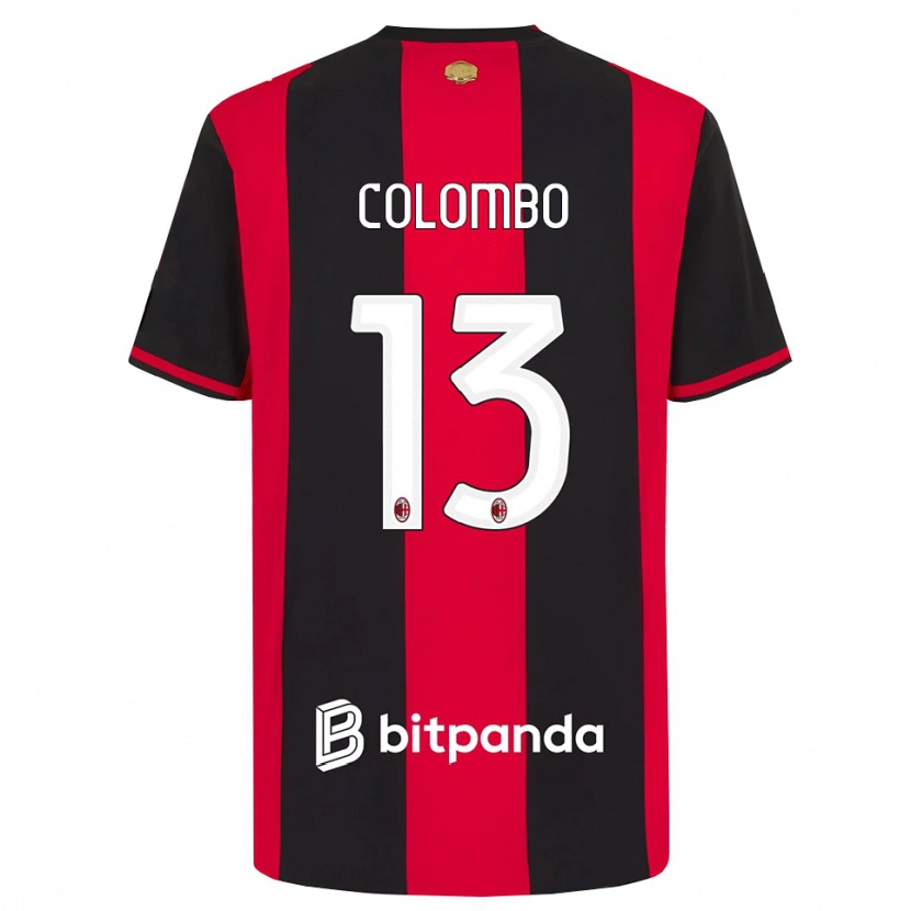 Danxen Män Federico Colombo #13 Röd Svart Vit Hemmatröja Matchtröjor 2026/27 Tröjor T-Tröja