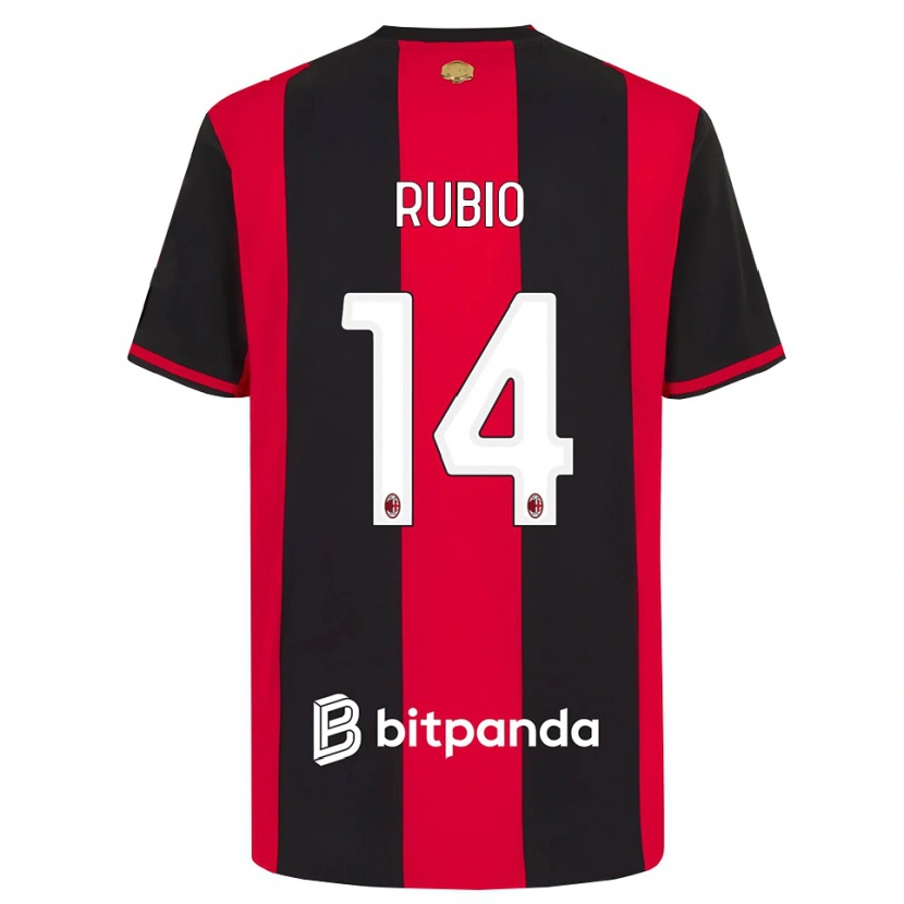 Danxen Män Silvia Rubio #14 Röd Svart Vit Hemmatröja Matchtröjor 2026/27 Tröjor T-Tröja