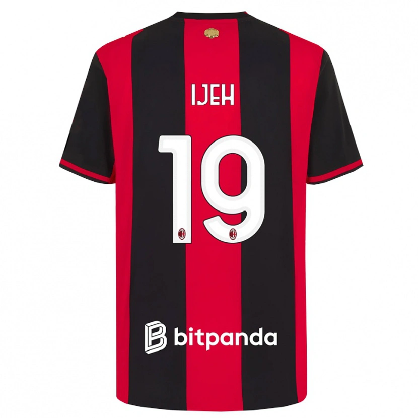 Danxen Män Evelyn Ijeh #19 Röd Svart Vit Hemmatröja Matchtröjor 2026/27 Tröjor T-Tröja