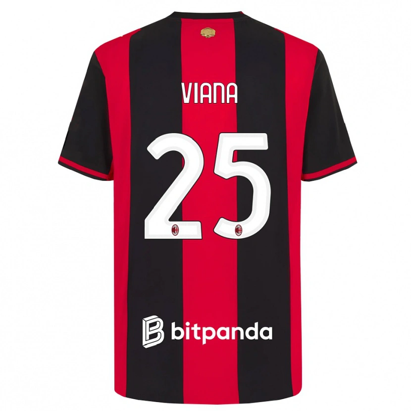 Danxen Män Viana Seedorf #25 Röd Svart Vit Hemmatröja Matchtröjor 2026/27 Tröjor T-Tröja