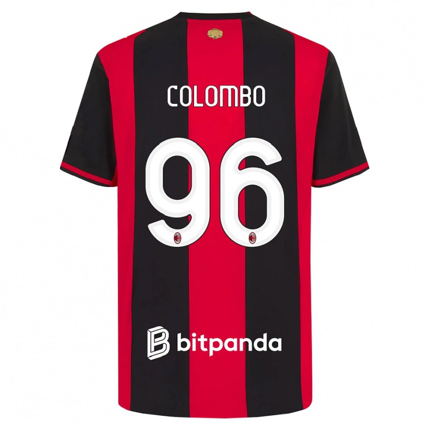 Danxen Män Leonardo Colombo #96 Röd Svart Vit Hemmatröja Matchtröjor 2026/27 Tröjor T-Tröja