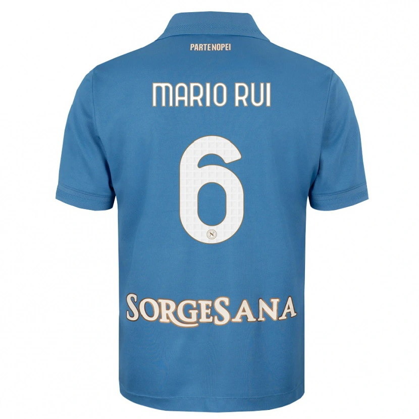 Danxen Män Mario Rui #6 Dimblå Vit Hemmatröja Matchtröjor 2026/27 Tröjor T-Tröja