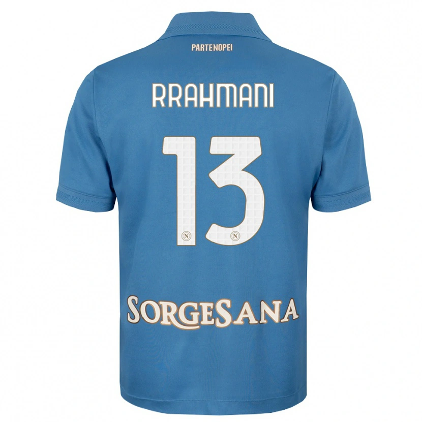 Danxen Män Amir Rrahmani #13 Dimblå Vit Hemmatröja Matchtröjor 2026/27 Tröjor T-Tröja
