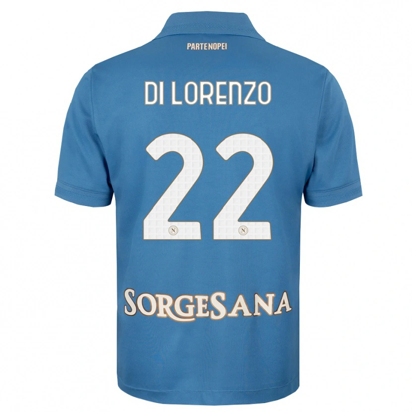 Danxen Män Giovanni Di Lorenzo #22 Dimblå Vit Hemmatröja Matchtröjor 2026/27 Tröjor T-Tröja