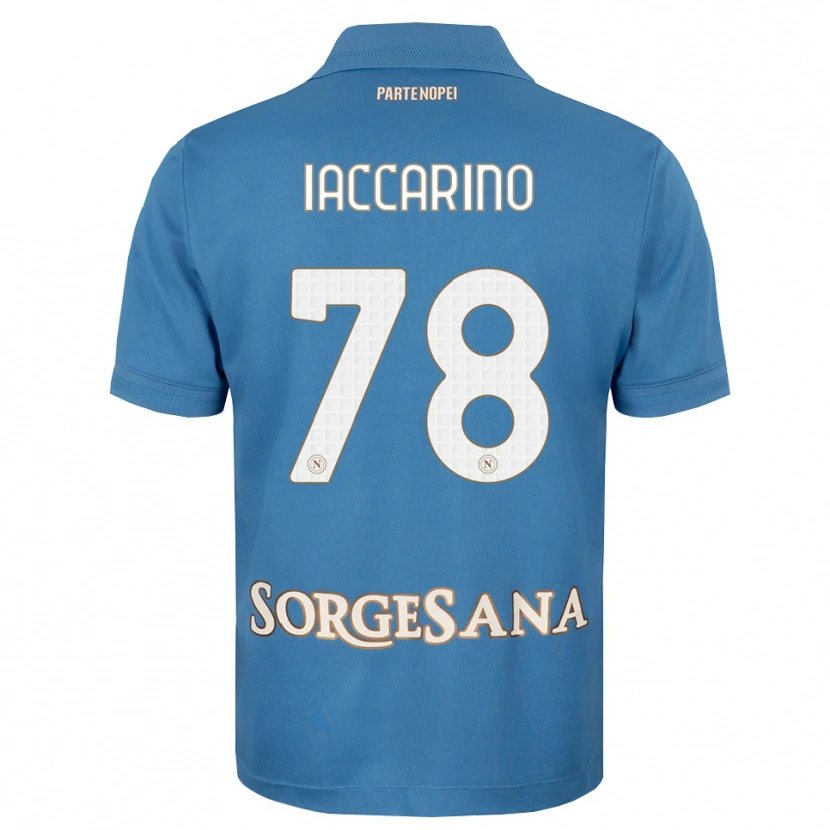 Danxen Män Gennaro Iaccarino #78 Dimblå Vit Hemmatröja Matchtröjor 2026/27 Tröjor T-Tröja