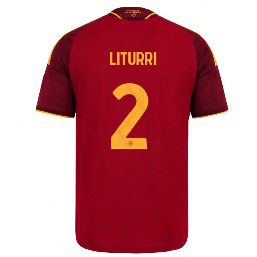 Danxen Män Nicola Liturri #2 Röd Gyllene Gul Hemmatröja Matchtröjor 2026/27 Tröjor T-Tröja