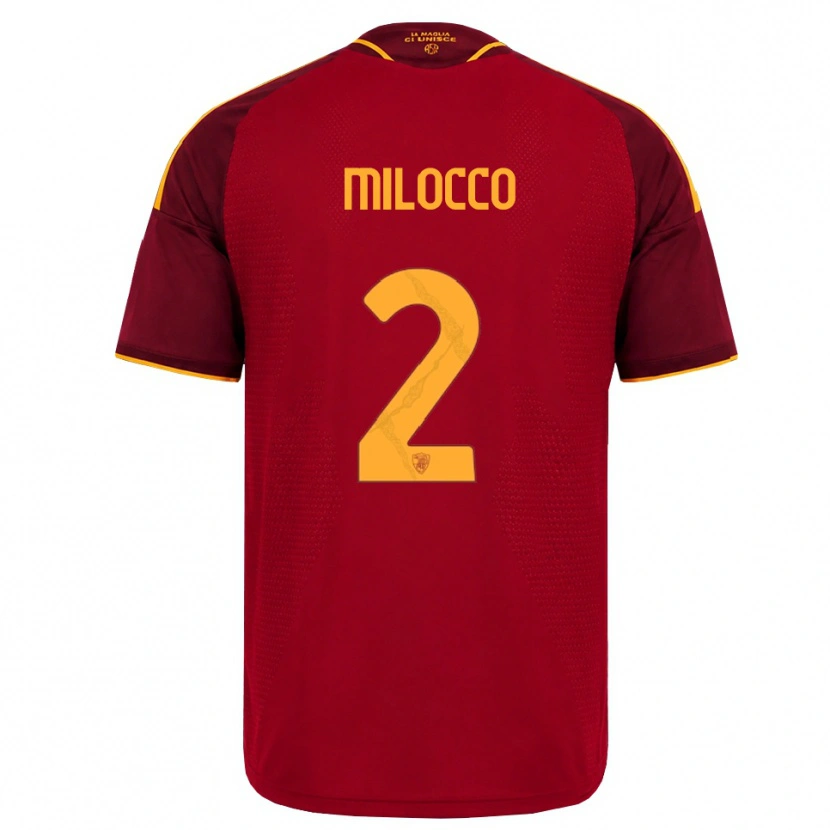 Danxen Män Matias Milocco #2 Röd Gyllene Gul Hemmatröja Matchtröjor 2026/27 Tröjor T-Tröja