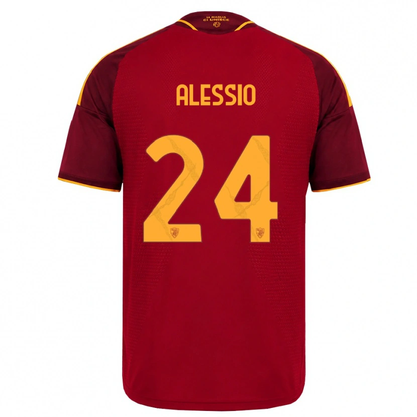 Danxen Män Filippo Alessio #24 Röd Gyllene Gul Hemmatröja Matchtröjor 2026/27 Tröjor T-Tröja