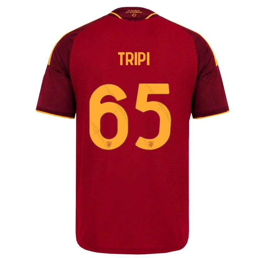 Danxen Män Filippo Tripi #65 Röd Gyllene Gul Hemmatröja Matchtröjor 2026/27 Tröjor T-Tröja