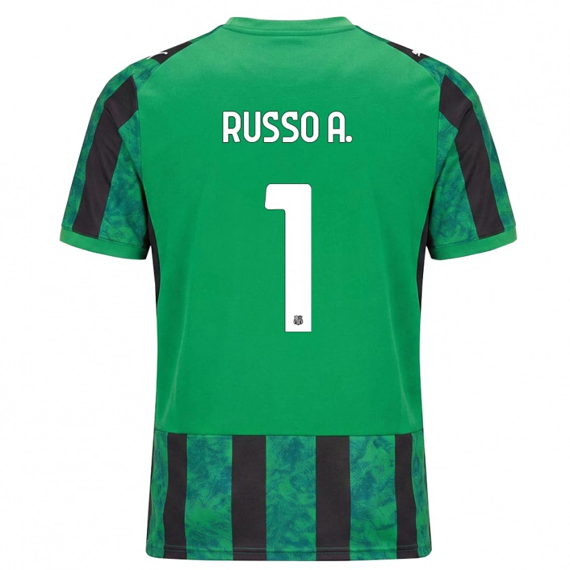 Danxen Män Alessandro Russo #1 Grön Svart Vit Hemmatröja Matchtröjor 2026/27 Tröjor T-Tröja