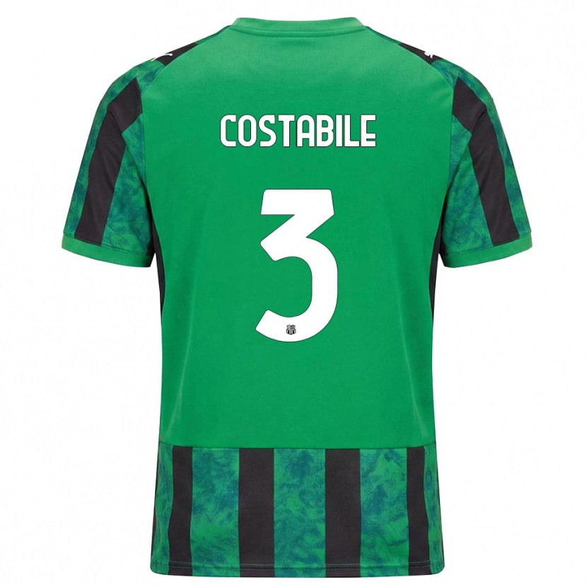 Danxen Män Cristian Costabile #3 Grön Svart Vit Hemmatröja Matchtröjor 2026/27 Tröjor T-Tröja