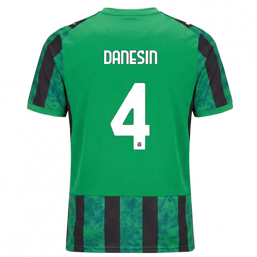 Danxen Män Federico Danesin #4 Grön Svart Vit Hemmatröja Matchtröjor 2026/27 Tröjor T-Tröja