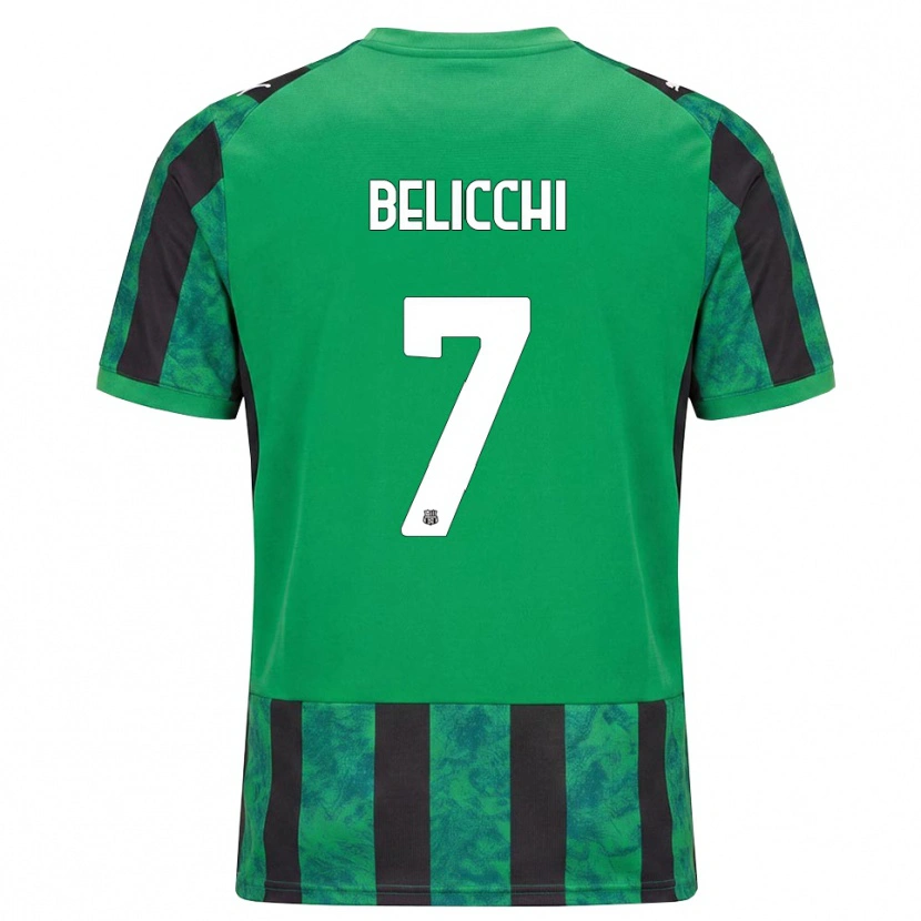Danxen Män Gianmarco Belicchi #7 Grön Svart Vit Hemmatröja Matchtröjor 2026/27 Tröjor T-Tröja