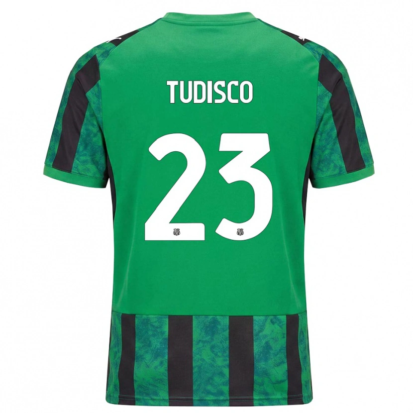 Danxen Män Giorgia Tudisco #23 Grön Svart Vit Hemmatröja Matchtröjor 2026/27 Tröjor T-Tröja