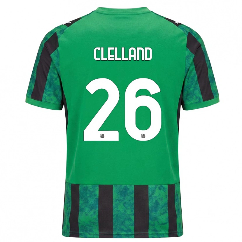 Danxen Män Lana Clelland #26 Grön Svart Vit Hemmatröja Matchtröjor 2026/27 Tröjor T-Tröja