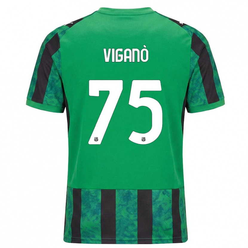 Danxen Män Lorenzo Viganò #75 Grön Svart Vit Hemmatröja Matchtröjor 2026/27 Tröjor T-Tröja