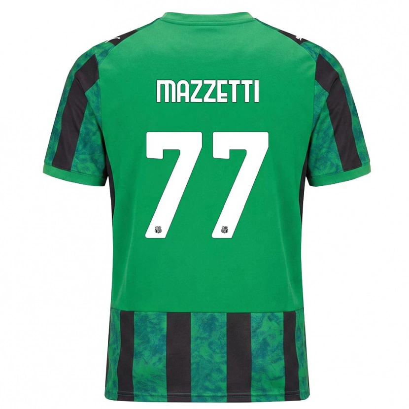 Danxen Män Riccardo Mazzetti #77 Grön Svart Vit Hemmatröja Matchtröjor 2026/27 Tröjor T-Tröja