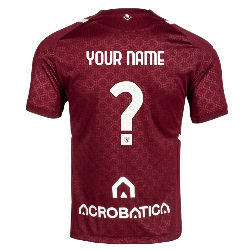 Danxen Män Ditt Namn #0 Burgundy Vit Hemmatröja Matchtröjor 2026/27 Tröjor T-Tröja
