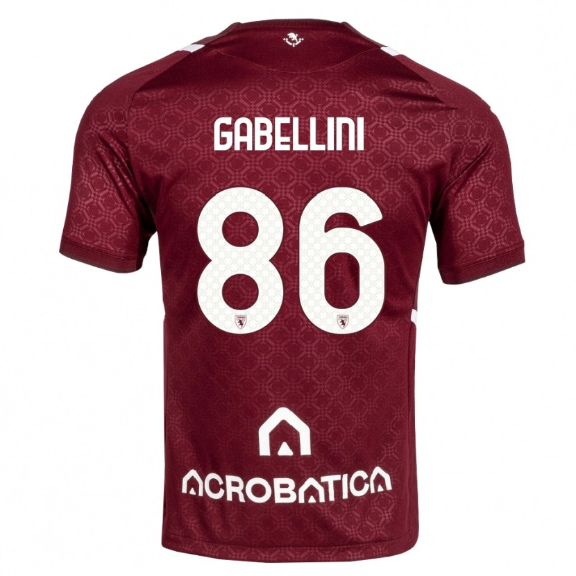 Danxen Män Tommaso Gabellini #86 Burgundy Vit Hemmatröja Matchtröjor 2026/27 Tröjor T-Tröja