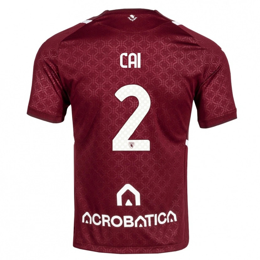 Danxen Män Federico Cai #2 Burgundy Vit Hemmatröja Matchtröjor 2026/27 Tröjor T-Tröja