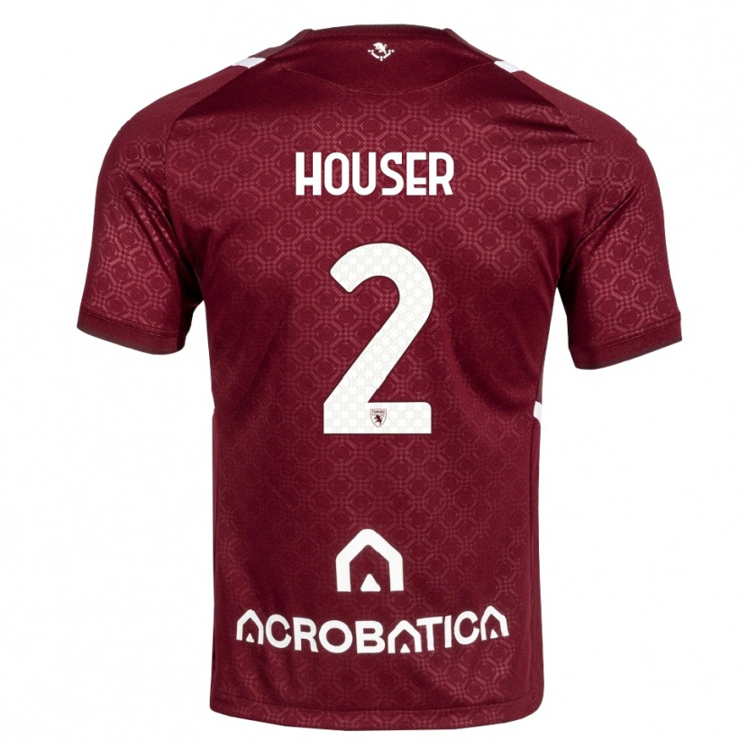 Danxen Män Matej Houser #2 Burgundy Vit Hemmatröja Matchtröjor 2026/27 Tröjor T-Tröja