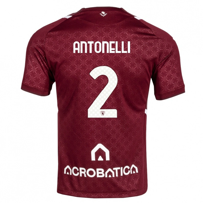 Danxen Män Moise Antonelli #2 Burgundy Vit Hemmatröja Matchtröjor 2026/27 Tröjor T-Tröja