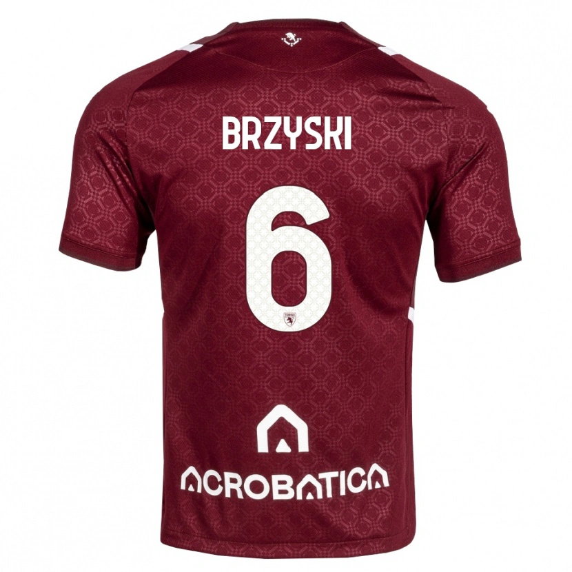 Danxen Män Igor Brzyski #6 Burgundy Vit Hemmatröja Matchtröjor 2026/27 Tröjor T-Tröja