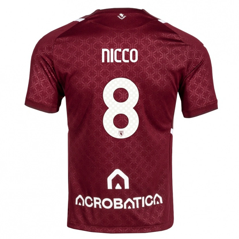 Danxen Män Giada Nicco #8 Burgundy Vit Hemmatröja Matchtröjor 2026/27 Tröjor T-Tröja