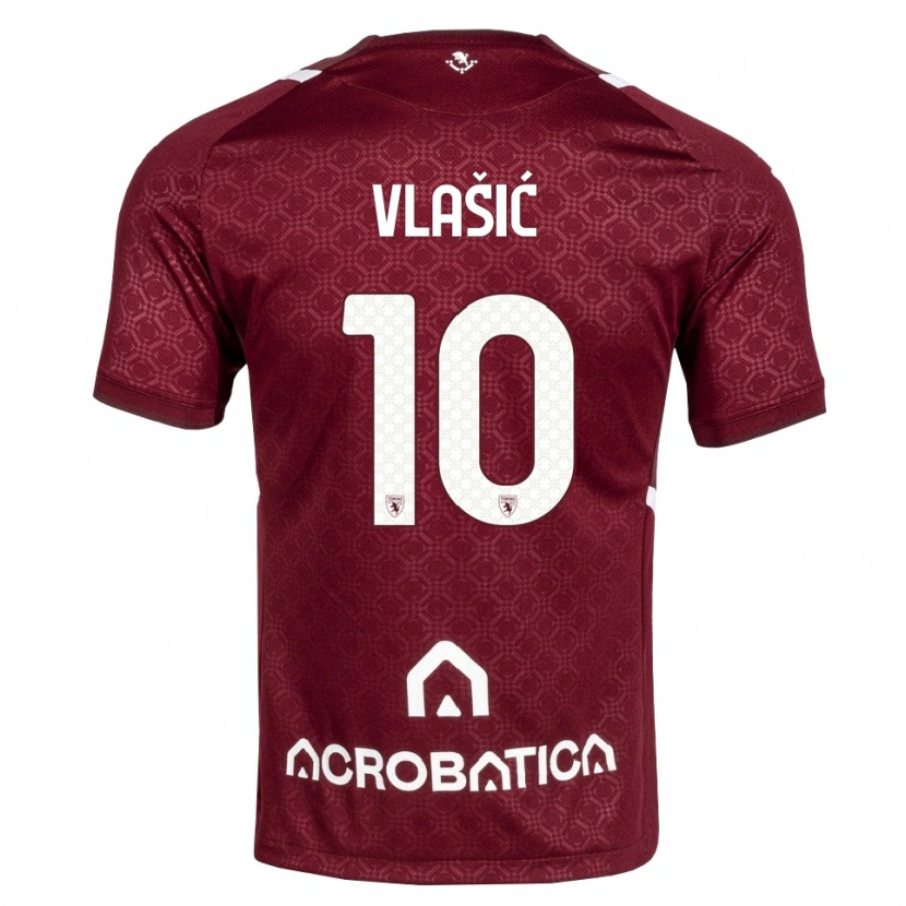 Danxen Män Nikola Vlašić #10 Burgundy Vit Hemmatröja Matchtröjor 2026/27 Tröjor T-Tröja