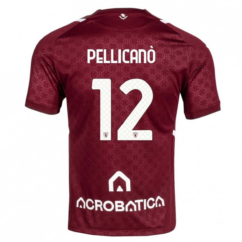 Danxen Män Pasquale Pellicanò #12 Burgundy Vit Hemmatröja Matchtröjor 2026/27 Tröjor T-Tröja