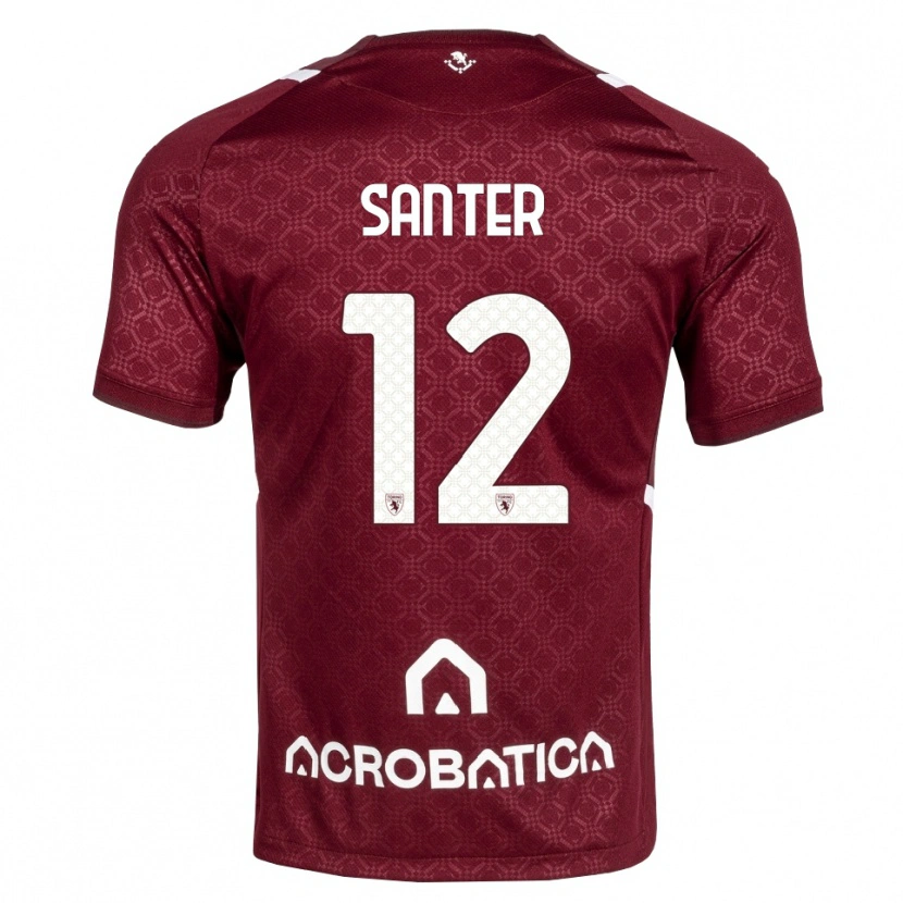 Danxen Män Leonardo Santer #12 Burgundy Vit Hemmatröja Matchtröjor 2026/27 Tröjor T-Tröja