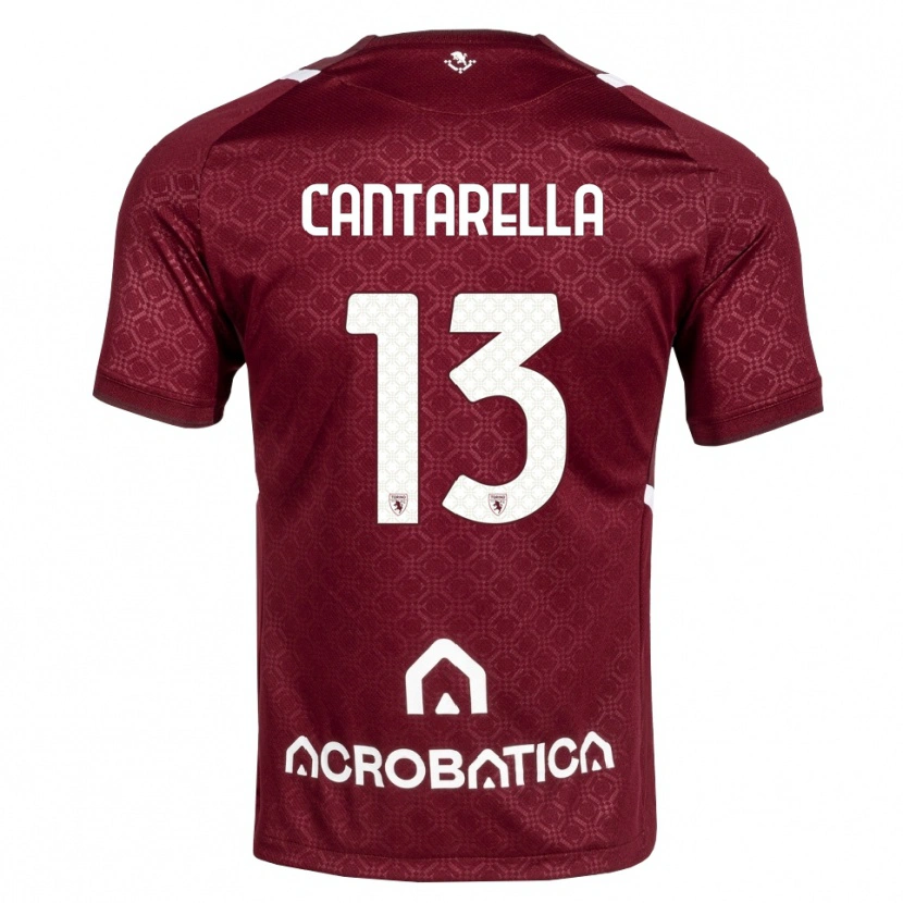 Danxen Män Luca Cantarella #13 Burgundy Vit Hemmatröja Matchtröjor 2026/27 Tröjor T-Tröja