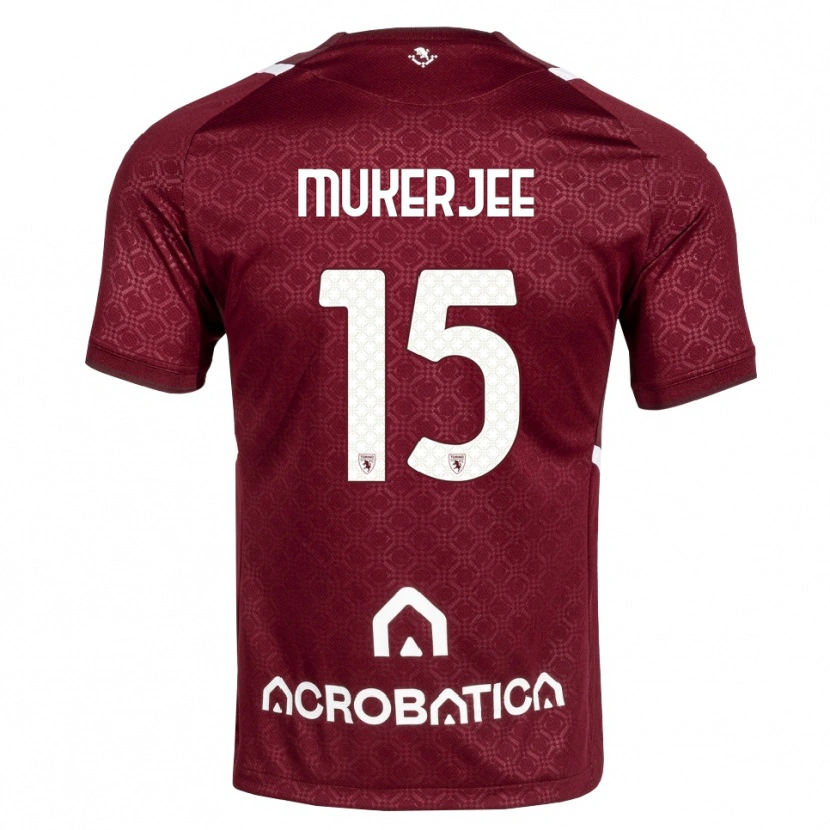 Danxen Män Carlo Mukerjee #15 Burgundy Vit Hemmatröja Matchtröjor 2026/27 Tröjor T-Tröja