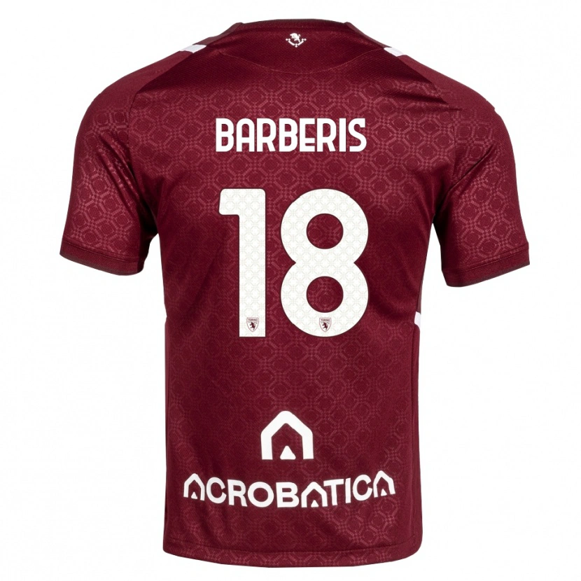 Danxen Män Laura Barberis #18 Burgundy Vit Hemmatröja Matchtröjor 2026/27 Tröjor T-Tröja