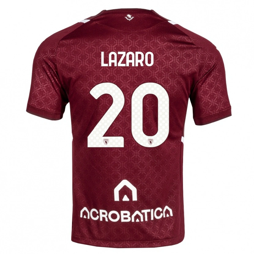 Danxen Män Valentino Lazaro #20 Burgundy Vit Hemmatröja Matchtröjor 2026/27 Tröjor T-Tröja