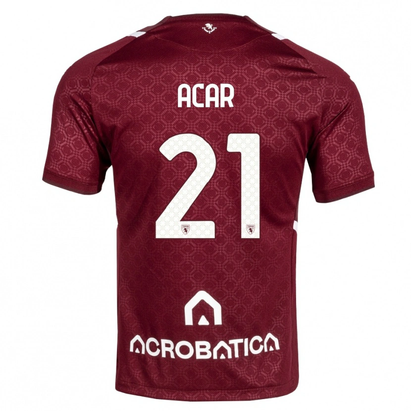 Danxen Män Emirhan Acar #21 Burgundy Vit Hemmatröja Matchtröjor 2026/27 Tröjor T-Tröja