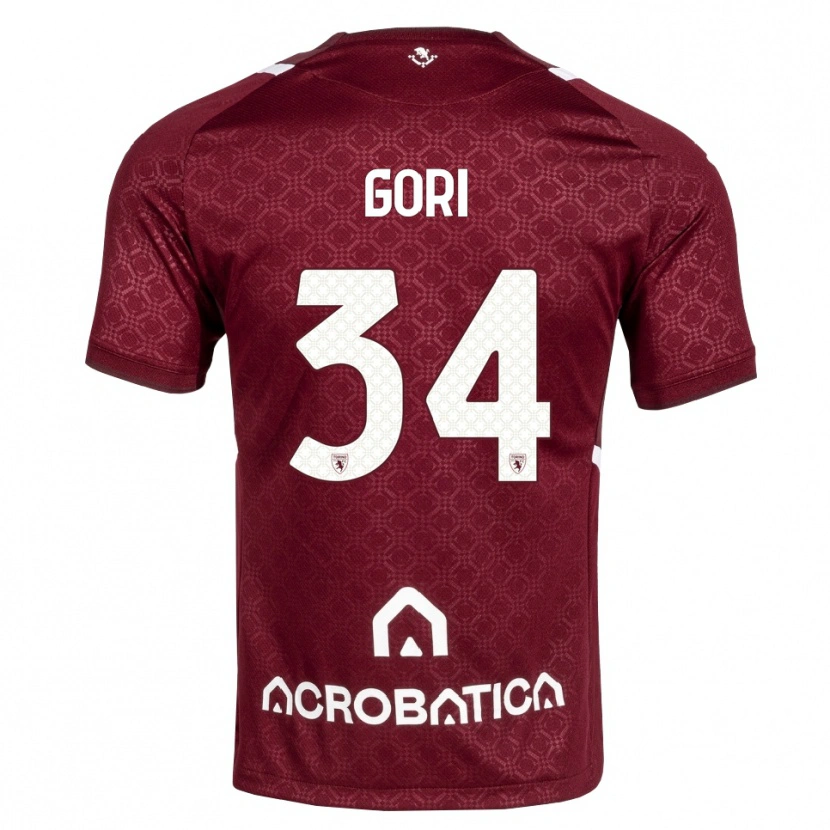Danxen Män Gabriele Gori #34 Burgundy Vit Hemmatröja Matchtröjor 2026/27 Tröjor T-Tröja