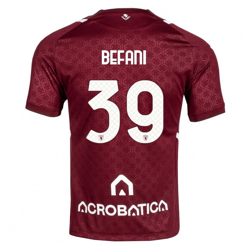 Danxen Män Haron Befani #39 Burgundy Vit Hemmatröja Matchtröjor 2026/27 Tröjor T-Tröja