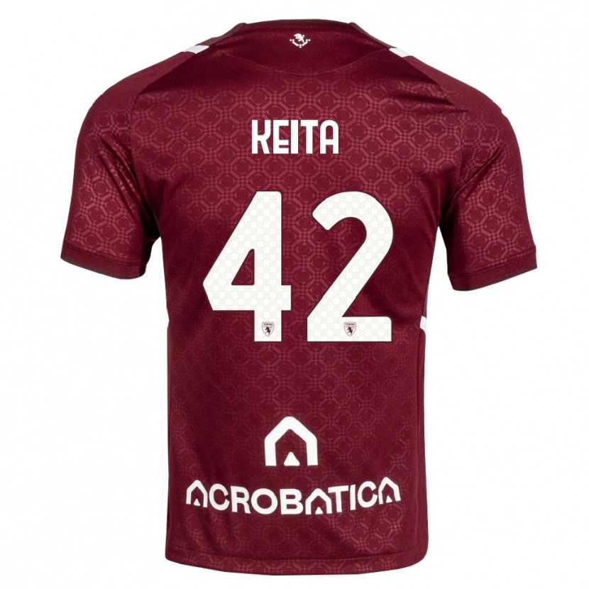 Danxen Män Karamoko Keita #42 Burgundy Vit Hemmatröja Matchtröjor 2026/27 Tröjor T-Tröja