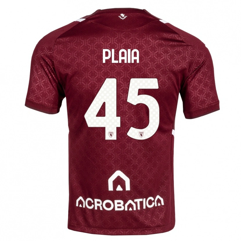 Danxen Män Francesco Plaia #45 Burgundy Vit Hemmatröja Matchtröjor 2026/27 Tröjor T-Tröja