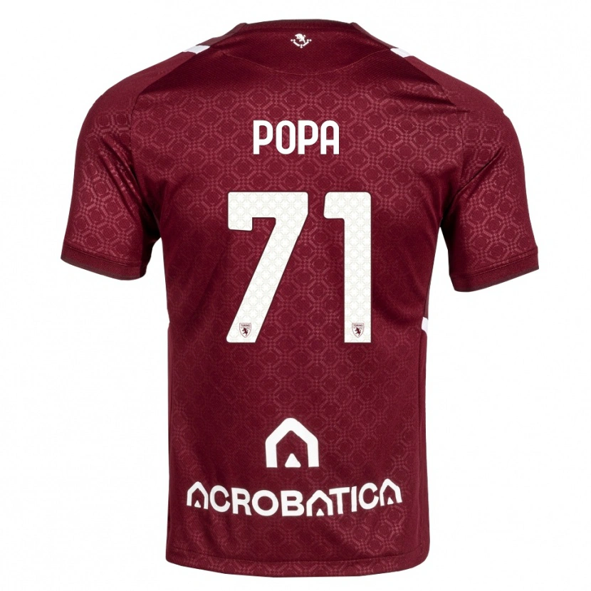 Danxen Män Mihai Popa #71 Burgundy Vit Hemmatröja Matchtröjor 2026/27 Tröjor T-Tröja