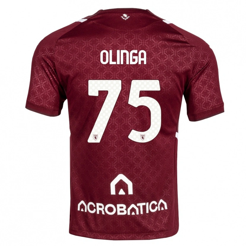 Danxen Män Kenny Liema Olinga #75 Burgundy Vit Hemmatröja Matchtröjor 2026/27 Tröjor T-Tröja