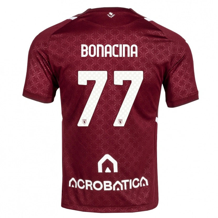 Danxen Män David Bonacina #77 Burgundy Vit Hemmatröja Matchtröjor 2026/27 Tröjor T-Tröja